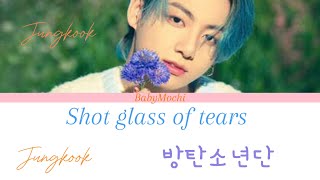 Jungkook quotshot glass of tearsquot lyrics [upl. by Jeremiah]