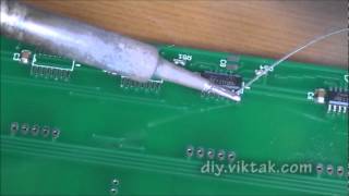 SOIC chip soldering demo [upl. by Teage185]