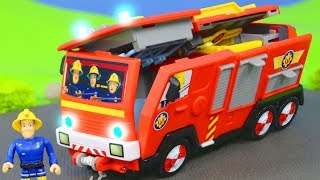 FEUERWEHRMANN SAM Neues 2in1 Jupiter Feuerwehrauto Spielzeug [upl. by Aynwad383]