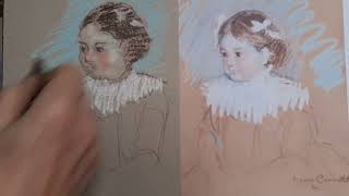 CHILDHOOD TWO MARY CASSATT MOTHER AND CHILD SKETCHES [upl. by Janina86]