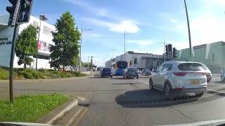 Dash Cam Journey from Llantarnam Cwmbran to Newport East Retail Park [upl. by De Witt]