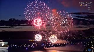 LIVE English Bay Vancouver webcam recording  fireworks  24th July 2024 [upl. by Marijane]