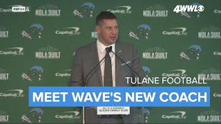 Tulane introduces Jon Sumrall as new head football coach [upl. by Felder]