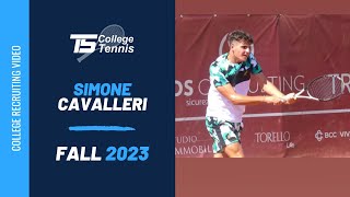 Simone Cavalleri College Tennis Recruiting Video Fall 2023 [upl. by Fredie831]