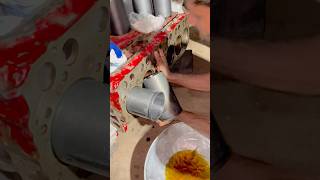 Liner installation  sleeves installations new skills viralvideo trending [upl. by Schreibe476]