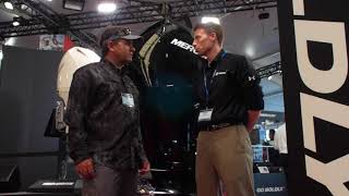 2018 Miami International Boat Show  New Mercury Outboard Engine [upl. by Darill]