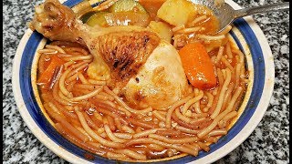 FIDEO CON POLLO RECIPE  How to make Fideo  Fideo and Chicken Recipe  Sopa de Fideo [upl. by Rankin]