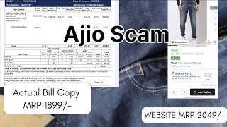 Ajio Scam  Ajio DNMX jeans  Ajio FaKe Sale  Ajio MRP scam [upl. by Sasnak51]