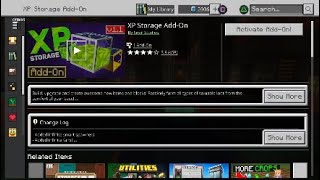 XP Storage Minecraft Addon Tutorial [upl. by Dodi]