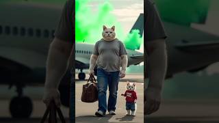 little cat romed in the plane catsoftiktok cat cute aiart ai poorcat catlover fyp [upl. by Acysej]