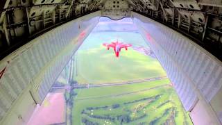 Bombbay view of a Gnat ahead of a formation display at Duxford [upl. by Thornton]