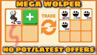 CAN GET OVERPAYS TODAY😱😱 9 UPDATED OFFERS FOR MEGA WOLPERTINGER in Rich Servers Adopt me [upl. by Anot]