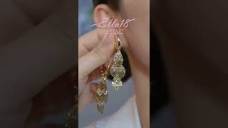 Beautiful Stunning😍 Elegant Earrings ❤  Share and like them  shortsvideo [upl. by Nosredneh39]