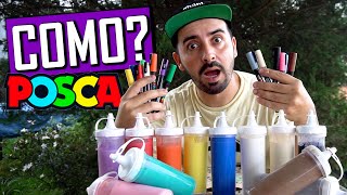 COMO RECARREGAR E REUTILIZAR CANETA POSCA [upl. by Aekan]