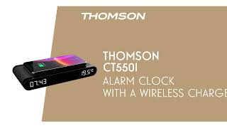 THOMSON CT550I Alarm Clock with a wireless charger [upl. by Nnaytsirk]