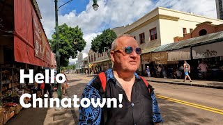 Honolulu Chinatown  A busy market place in paradise [upl. by Ahsikin]