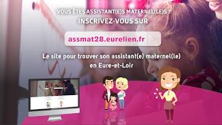 Assmat28eurelienfr le site pour trouver son assistante maternelle en EureetLoir [upl. by Marrin]