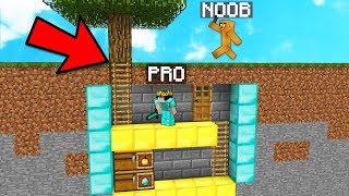 MINECRAFT NOOB Vs PRO EL MEJOR ESCONDITE SECRETO BAJO TIERRA [upl. by Gorlicki]