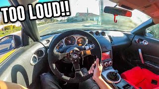 STRAIGHT PIPED 350Z POV DRIVE  NEW MODS [upl. by Evad]