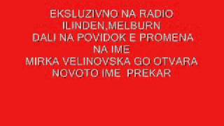 EKSLUZIVNO NA RADIO ILINDEN DONCO ANGELOSKI SO MIRKA VELINOVSKA [upl. by Paris672]