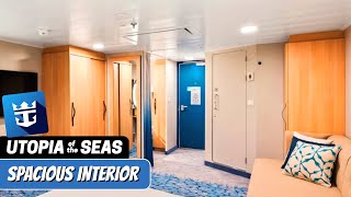 Utopia of the Seas  Spacious Interior Stateroom Walkthrough Tour  Royal Caribbean  2024  4K [upl. by Marchal]