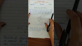 Radius of Gyration class11 physics class11physics shorts [upl. by Atikram]