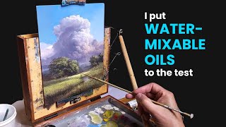 I tested water mixable oils against real oils solventfreeoilpainting [upl. by Desdamona972]