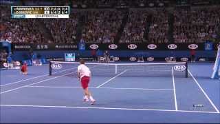 Stanislas Wawrinka vs Djokovic Aus Open 2014 1280 x 720 [upl. by Airtened]