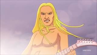 Metalocalypse׃ The Doomstar Requiem Toki⁄Skwisgaar Guitar Duel [upl. by Nylatsirhc]