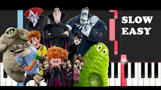 Hotel Transylvania 3  Seavolution Kraken Song SLOW EASY PIANO TUTORIAL [upl. by Pelletier152]