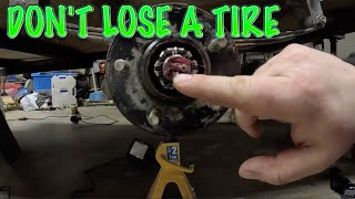 DIY HOW TO REPLACE TRAILER BEARINGS  3500LB AXLE [upl. by Atnohs]