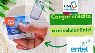 Recargar crédito de entel con unimovil plus [upl. by Richel]