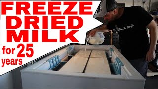 🥛Freeze Dried Milk🥛 Can Dairy Last 25 Years HARVEST RIGHT FREEZE DRYER [upl. by Ranice549]