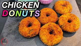 Crispy CHICKEN DONUTS Recipe  How To Make Chicken Doughnuts at Home  Make amp Freeze Ramadan Recipes [upl. by O'Gowan]