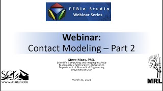 FEBio Studio Webinar Contact Modeling Part 2 [upl. by Cyril]