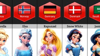 Disney princess from different countries  comparison [upl. by Franciska137]