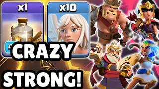 Quad Hero Charge  Revive Spell INSANELY STRONG Strategy  14K Subs GIVEAWAY  Clash of Clans [upl. by Bellew]