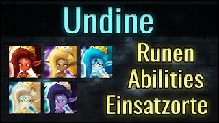 SUMMONERS WAR Undine im Überblick Runen Abilities Einsatzorte uvm [upl. by Chariot244]