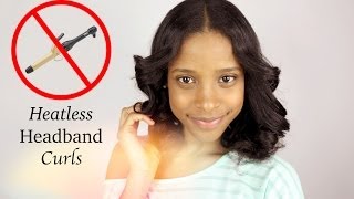 Heatless Headband Curls Tutorial [upl. by Ballou]