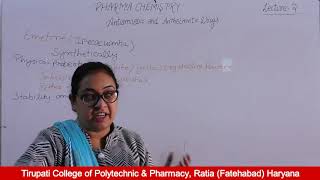 Pharmaceutical Chemistry  II Antiamoebic and Anthelmintic Drugs Lecture 02 HD [upl. by Wylie449]