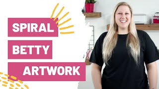 How To Make Spiral Artwork With Your Cricut  Spiral Betty [upl. by Melborn]