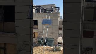 Cheap Price Self Lifting Equipment Pv Solar Panel Installation Install Lift Elevator for Roofing [upl. by Garibald]