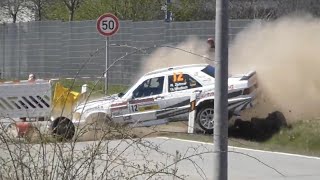 Rallye Erzgebirge 2022  Crash Ruben ZeltnerThomas Windisch  WP 3 Jahnsdorf 23042022 [upl. by Marion]