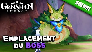 Comment atteindre le Boss  Roi yumkasaure glouton de la montagne  Genshin Impact [upl. by Othilia]