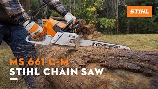 STIHL MS 661 CM Chain Saw  Features and Benefits [upl. by Quillon]