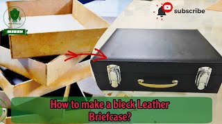 How to make a Leather Briefcase  DIY jewellery boxes  2024  MJBSH11920 craft [upl. by Chancelor511]