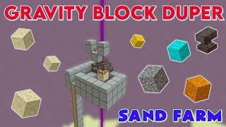 Easiest Gravity Block DuperSand Farm In Minecraft PeBedrock 120  Gravity Block Duplicator [upl. by Blankenship953]