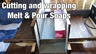 Cutting amp Wrapping Melt amp Pour Soaps [upl. by Arelus]