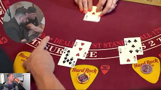 Matty Betts and John Cerasani Get Destroyed Playing High Limit Black Jack At The Hard Rock Casino [upl. by Jaela202]