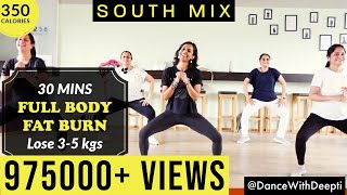 DWD109 30mins DAILY 350 calories  SOUTH MIX Workout  Tamil Telugu Kannada Malayalam [upl. by Hinch564]